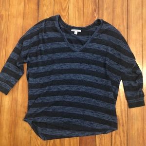 Striped Knit Long Sleeve Shirt